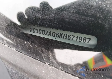 2019 Dodge Challenger Sxt z USA, uszkodzony, nr VIN 2C3CDZAG6KH671967